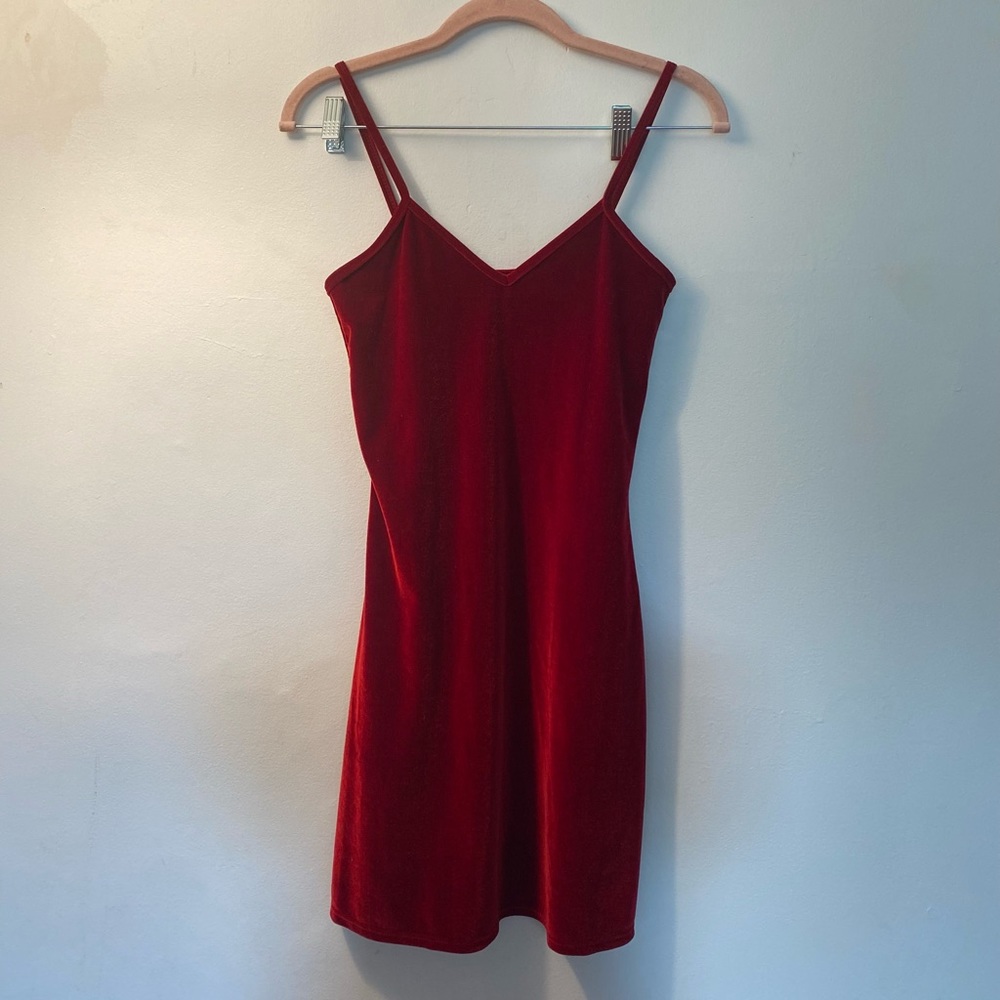 Red Velvet Mini Bodycon Dress XS/SM